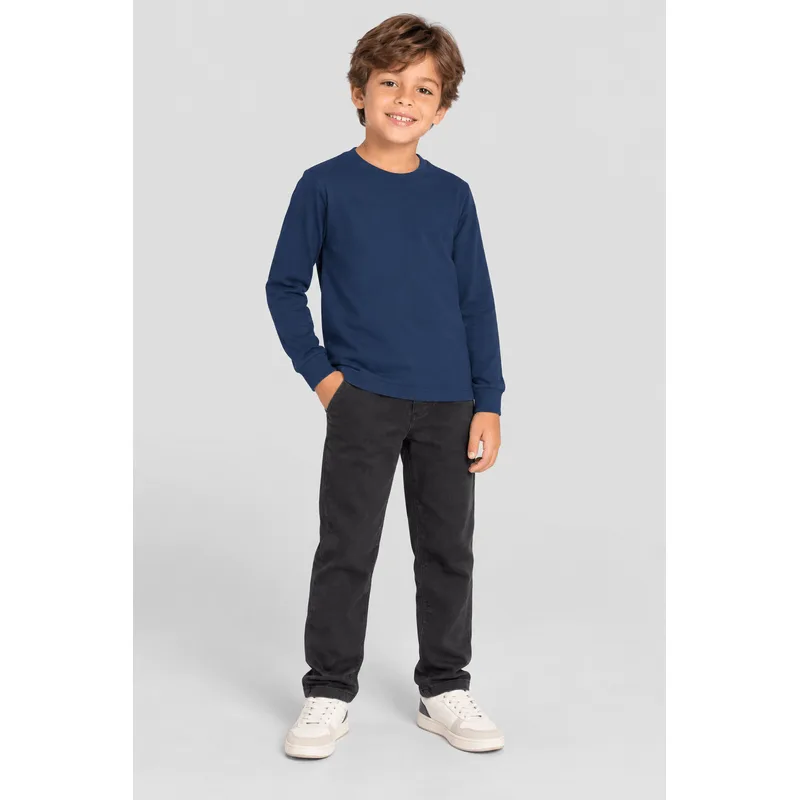 Camiseta infantil menino em malha Brandili Básicos - 14
