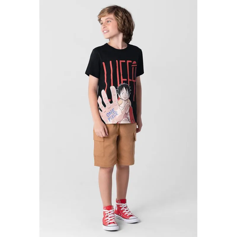 Camiseta One Piece infantil unissex Brandili - 12