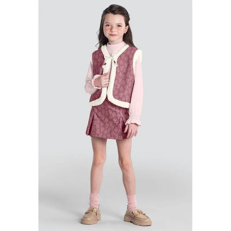Colete infantil menina floral Mundi - 14