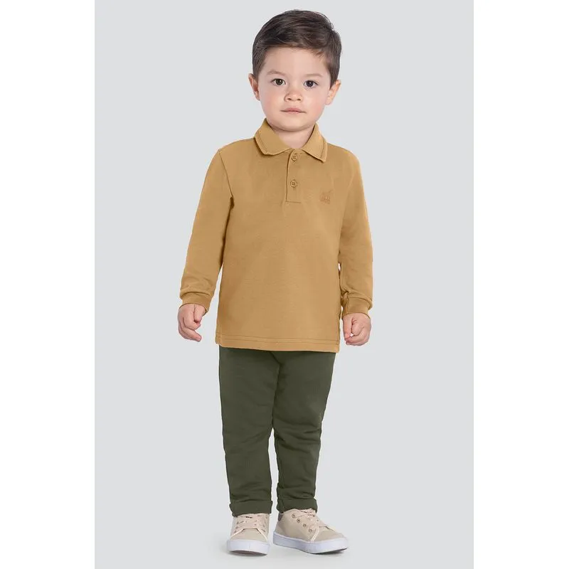 Camisa Polo Piquet infantil menino Mundi - 1