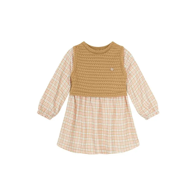 Vestido infantil menina com tricot Mundi - 2