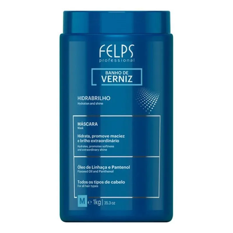 Máscara Hidratação Capilar Banho De Verniz Felps Pro 1kg