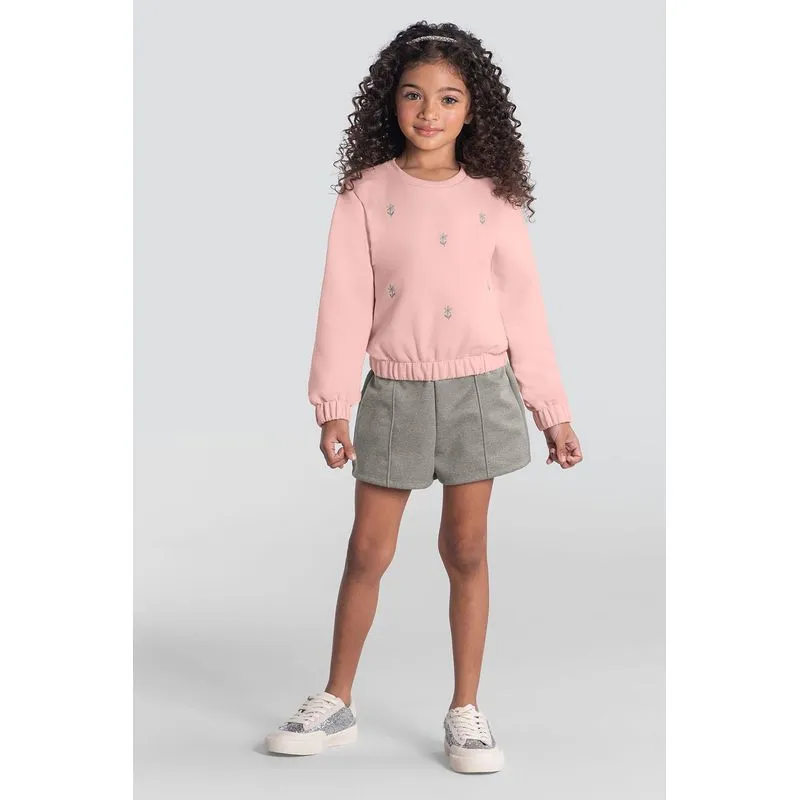 Conjunto infantil menina com bordado fino Mundi - 16