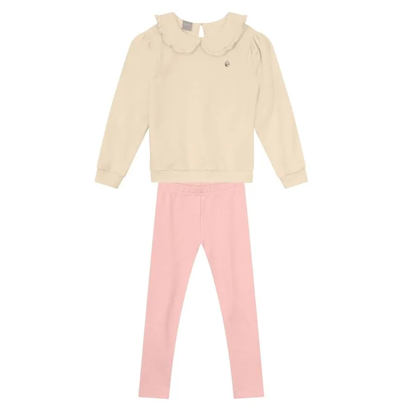 Conjunto infantil menina com babado Mundi - 8