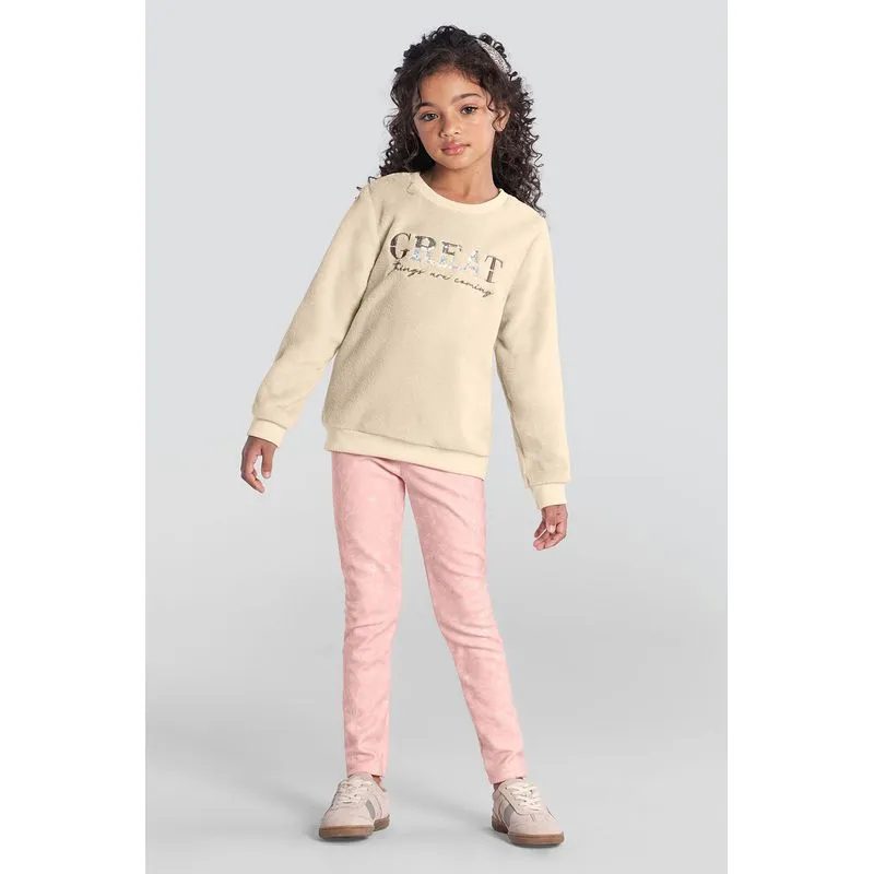 Conjunto infantil menina com paetê Mundi - 16