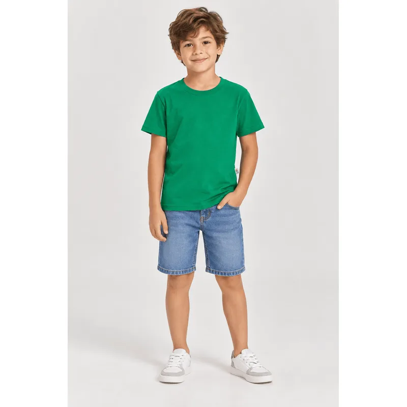 Camiseta infantil menino em meia malha Brandili - 18