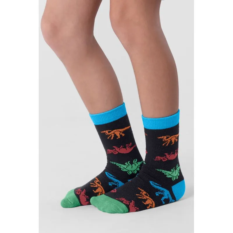 Meia infantil menino de dinossauros Brandili - M