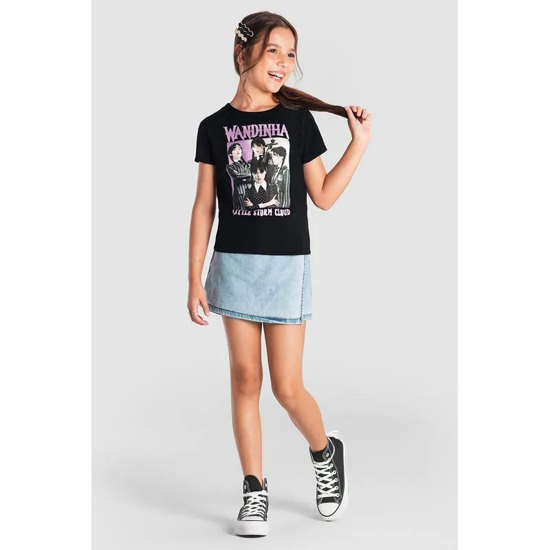Blusa infantil menina da wandinha Brandili - 16