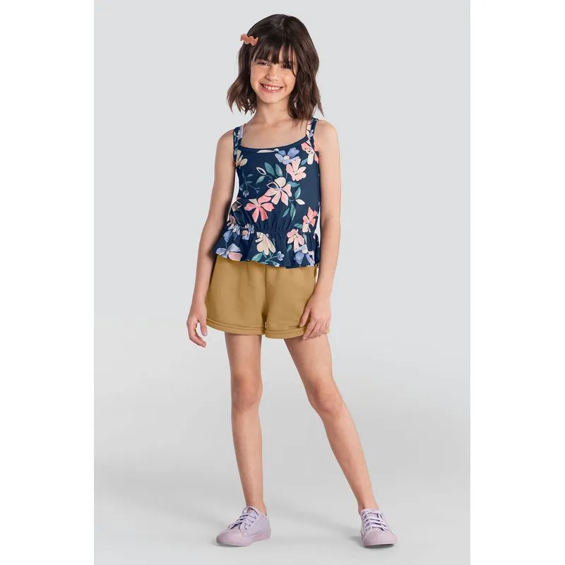 Conjunto infantil menina florido Brandili - 6