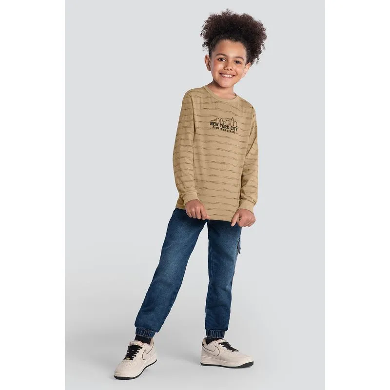 Camiseta infantil menino em malha Brandili - 14