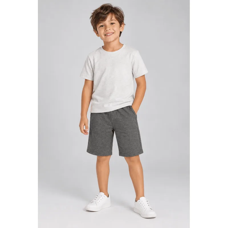 Bermuda infantil menino em moletinho com bolso Brandili Bermuda infantil menino em moletinho Brandili - 12