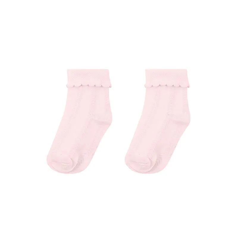 Meia infantil menina em cotton Mundi - G