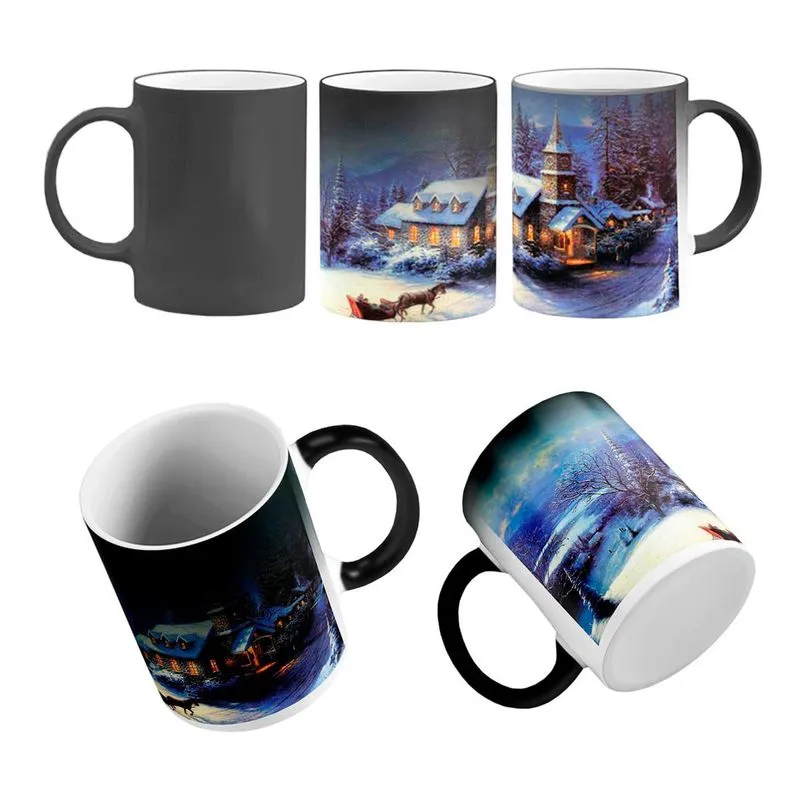 Caneca Mágica Paisagem Hotel Chalé Noite De Natal