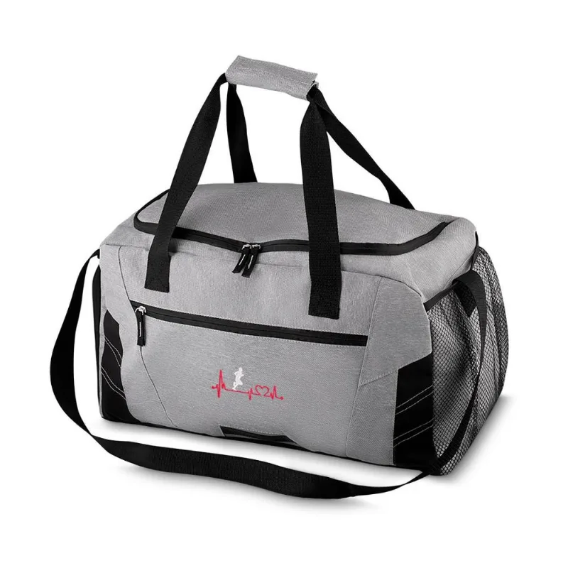 Bolsa Mala Academia Masculina Corrida De Rua Coração Bordado
