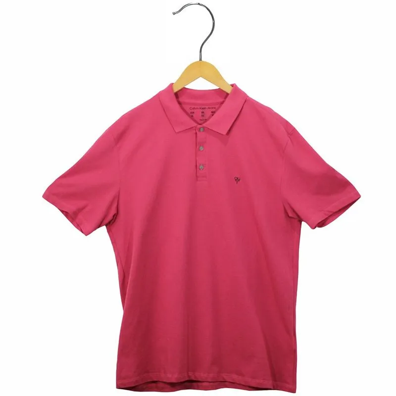 Camisa Polo Calvin Klein Jeans Vermelha Masculina