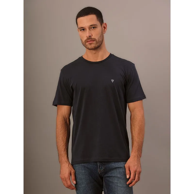 Camiseta Masculina Estampa Ômega No Peito Calvin Klein Jeans - Marinho Camiseta Masculina Estampa Ômega No Peito Calvin Klein Jeans Marinho m