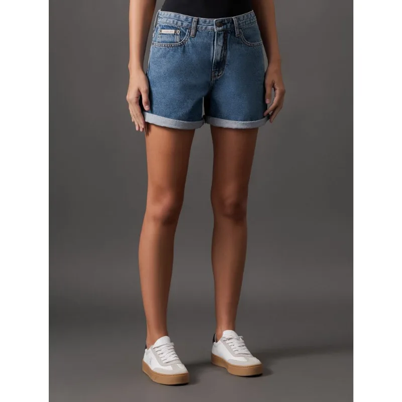 Shorts Jeans Five Pockets Calvin Klein - Azul Médio Shorts Jeans Five Pockets Calvin Klein Azul Médio 34