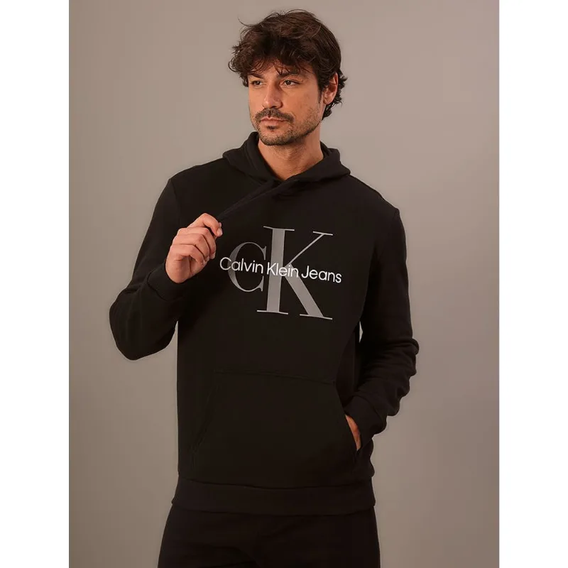Moletom Masculino Hoodie Calvin Klein Jeans - Preto Moletom Masculino Hoodie Calvin Klein Jeans Preto Gg