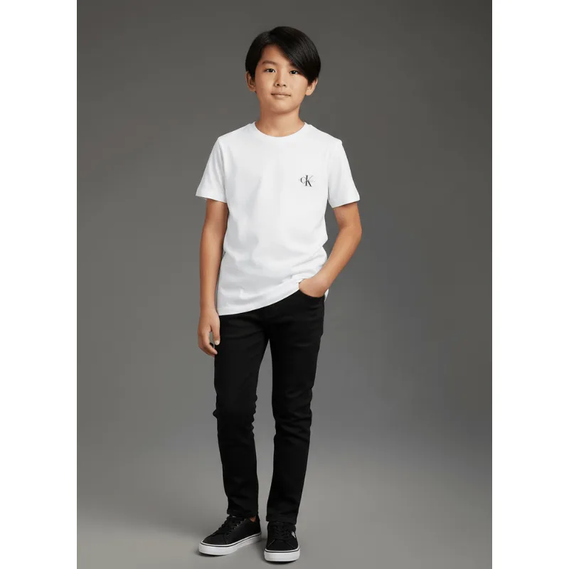 Camiseta Menino Re Issue Calvin Klein Jeans - Branco Camiseta Menino Re Issue Calvin Klein Jeans Branco 4