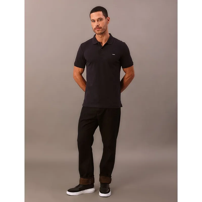 Polo Masculina Slim Piquet Calvin Klein - Marinho Polo Masculina Slim Piquet Calvin Klein Marinho g