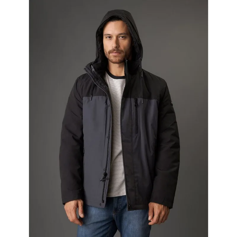 Jaqueta Masculina Matelassê Logo No Peito Calvin Klein - Chumbo Jaqueta Masculina Matelassê Logo No Peito Calvin Klein Chumbo Gg