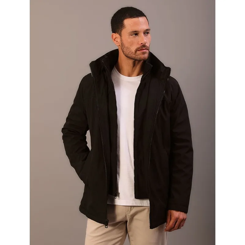 Jaqueta Masculina Com Capuz Calvin Klein Jeans - Preto Jaqueta Masculina Com Capuz Calvin Klein Jeans Preto m