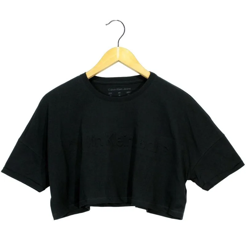 Cropped Calvin Klein Jeans Preto Feminino