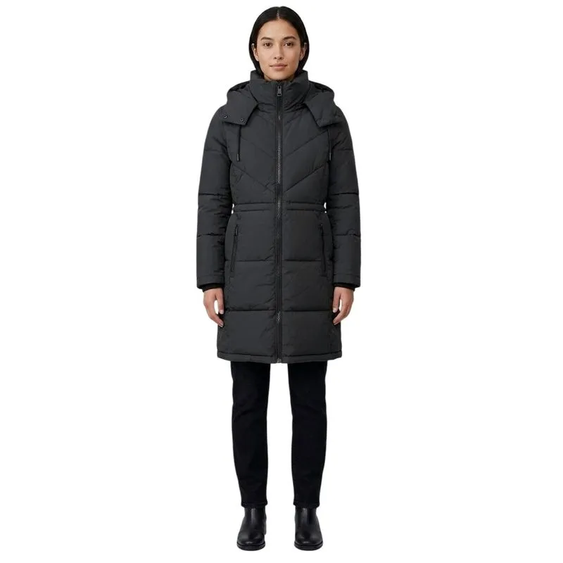 Jaqueta Calvin Klein Alongada em Matelasse Preta Feminina GG / Preto