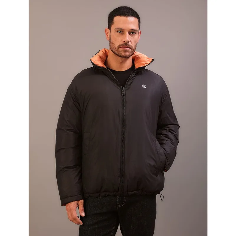 Jaqueta Masculina Dupla Face Calvin Klein - Preto Jaqueta Masculina Dupla Face Calvin Klein Preto Gg