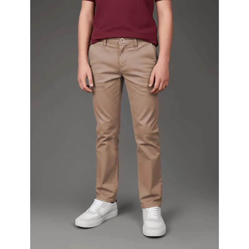Calça Menino Color Skinny Chino Calvin Klein Jeans - Caqui Medio Calça Menino Color Skinny Chino Calvin Klein Jeans Caqui Medio 6