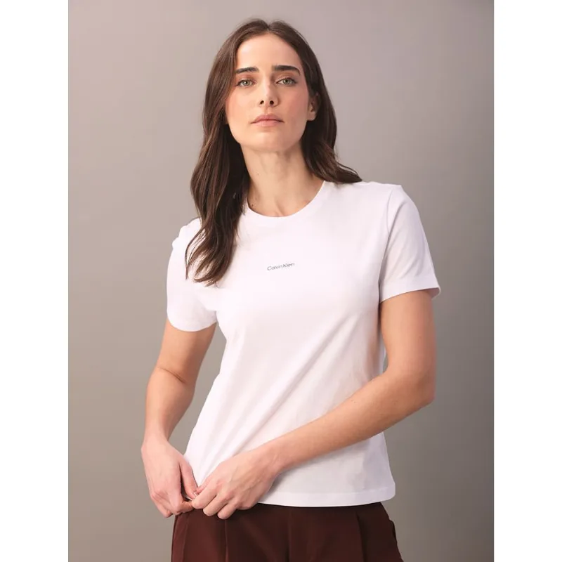 Camiseta Feminina Gola Careca - Branco 2 Camiseta Feminina Gola Careca Branco 2 p