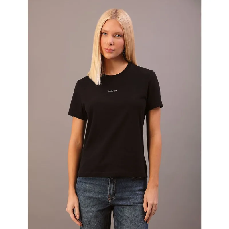 Camiseta Feminina Gola Careca - Preto Camiseta Feminina Gola Careca Preto Gg