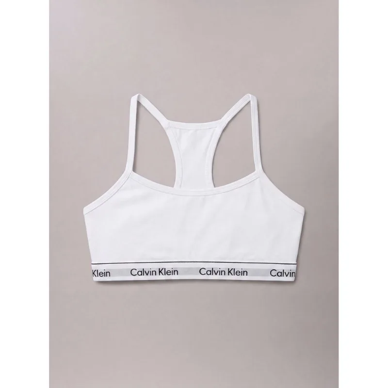 Top Menina Nadador Cotton Carrossel Calvin Klein Underwear - Branco 2 Top Menina Nadador Cotton Carrossel Calvin Klein Underwear Branco 2 10/12