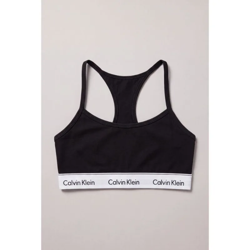 Top Menina Nadador Cotton Carrossel Calvin Klein Underwear - Preto Top Menina Nadador Cotton Carrossel Calvin Klein Underwear Preto 12/14