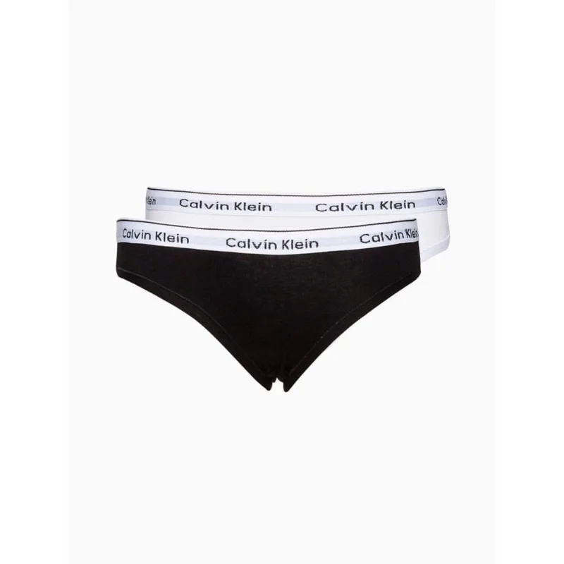 Kit 2 Calcinhas Menina Mini Modern Cotton Calvin Klein Underwear - Preto / Branco Kit 2 Calcinhas Menina Mini Modern Cotton Calvin Klein Underwear Preto / Branco 6/8
