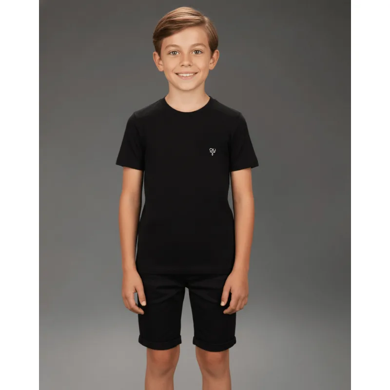 Camiseta Menino Ômega Calvin Klein Jeans - Preto Camiseta Menino Ômega Calvin Klein Jeans Preto 6