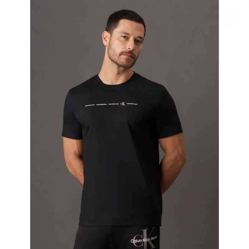 Camiseta Masculina Meia Malha Logo - Preto Camiseta Masculina Meia Malha Logo Preto Gg