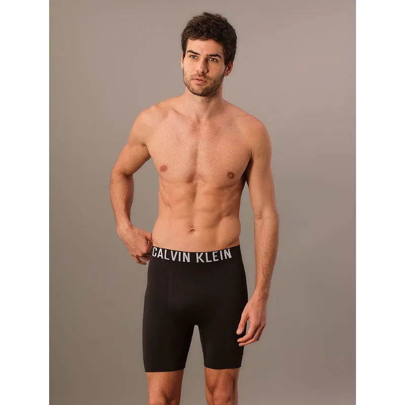 Cueca Long Boxer Intense Power Seamless Calvin Klein Underwear - Preto Cueca Long Boxer Intense Power Seamless Calvin Klein Underwear Preto g