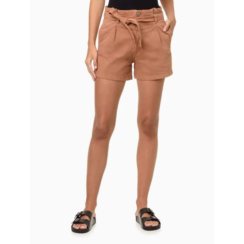 Shorts Feminino Color Clochard Amarração Calvin Klein Jeans - Caqui Medio Shorts Feminino Color Clochard Amarração Calvin Klein Jeans Caqui Medio 42
