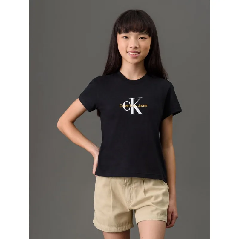 Camiseta Menina Reissue Calvin Klein Jeans - Preto Camiseta Menina Reissue Calvin Klein Jeans Preto 6