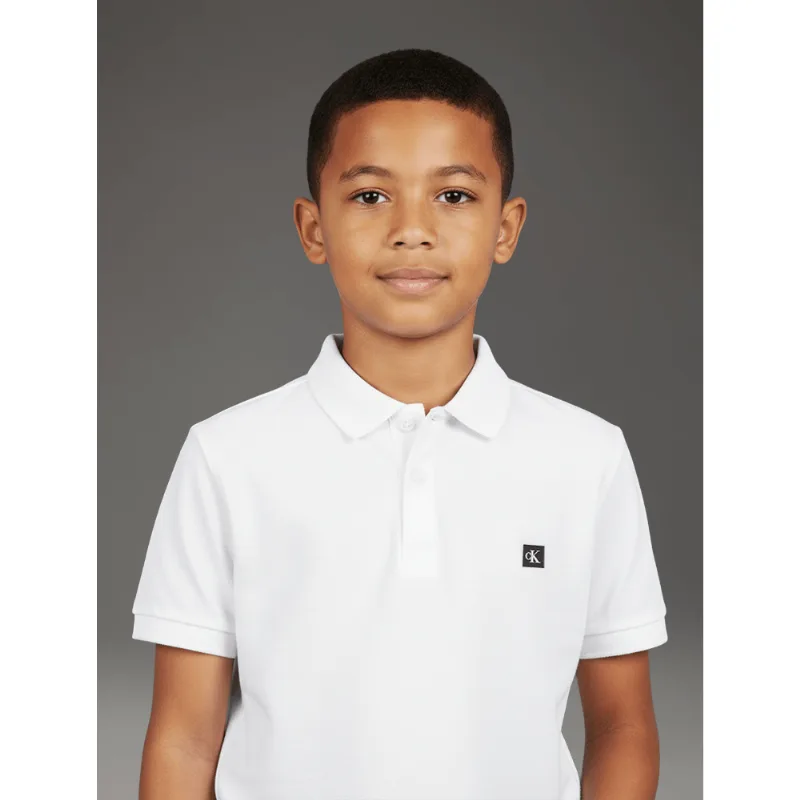 Polo Menino Premium Calvin Klein Jeans - Branco 2 Polo Menino Premium Calvin Klein Jeans Branco 2 12