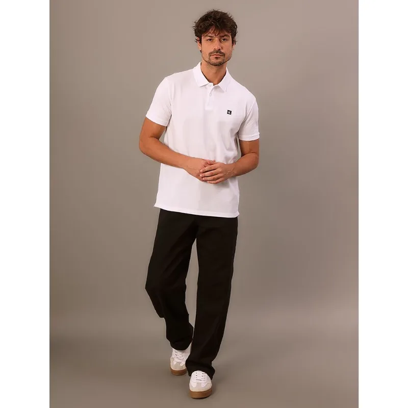 Polo Masculina Manga Curta Piquet Calvin Klein Jeans - Branco 2 Polo Masculina Manga Curta Piquet Calvin Klein Jeans Branco 2 Pp