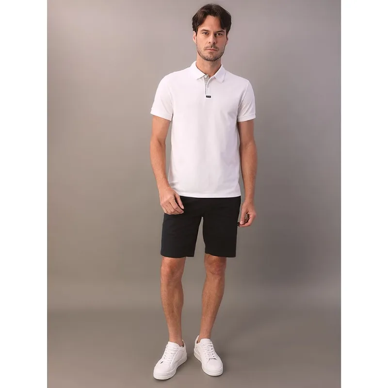 Polo Manga Curta Calvin Klein Masculino Premium - Branco 2 Polo Manga Curta Calvin Klein Masculino Premium Branco 2 Gg