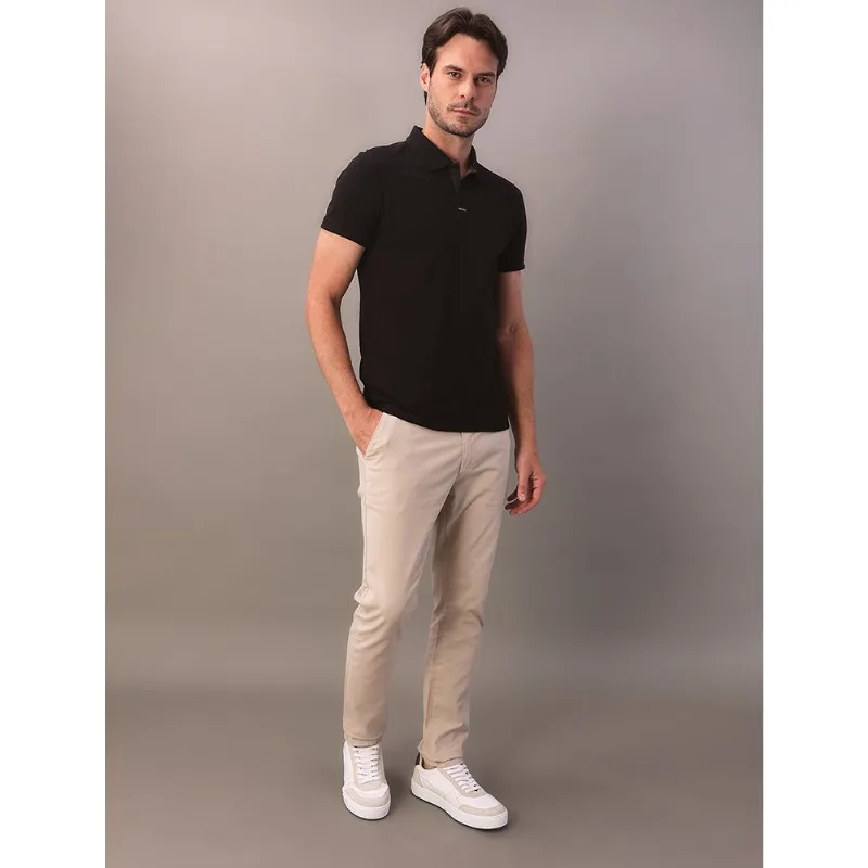 Polo Manga Curta Calvin Klein Masculino Premium - Preto Polo Manga Curta Calvin Klein Masculino Premium Preto Gg