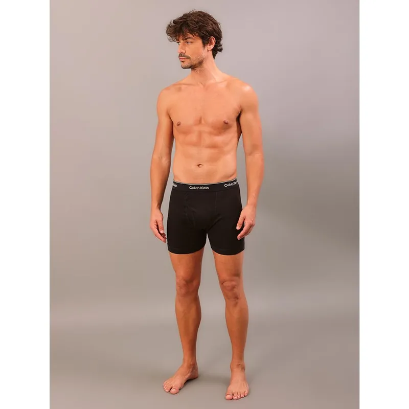 Kit 3 Cuecas Boxer Brief Cotton Calvin Klein Underwear - Black Kit 3 Cuecas Boxer Brief Cotton Calvin Klein Underwear Black g