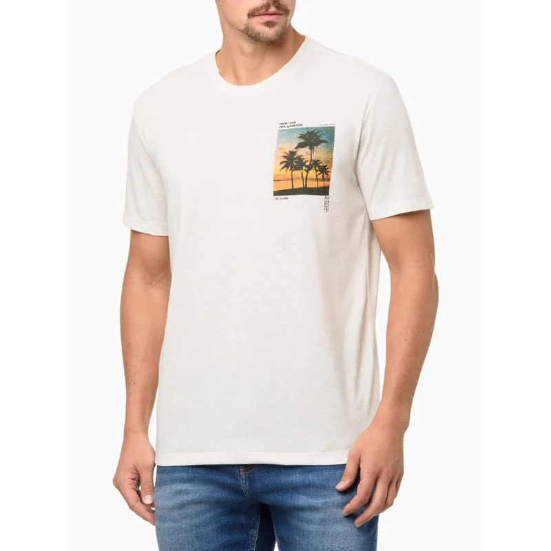 Camiseta Masculina Manga Curta Endless Sunset - Off White Camiseta Masculina Manga Curta Endless Sunset Off White Ggg