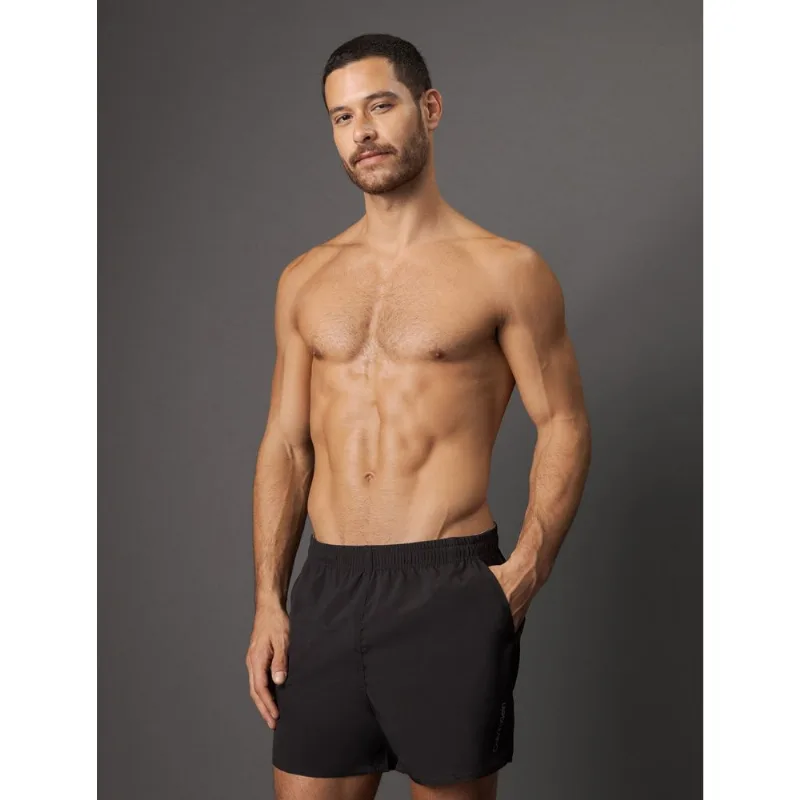Short D'Água Masculino Elástico Liso Calvin Klein Swimwear - Preto Short D'Água Masculino Elástico Liso Calvin Klein Swimwear Preto Ggg