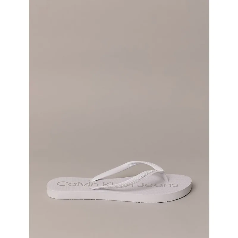 Chinelo Feminino Basic Calvin Klein Jeans - Branco 2 Chinelo Feminino Basic Calvin Klein Jeans Branco 2 37/38