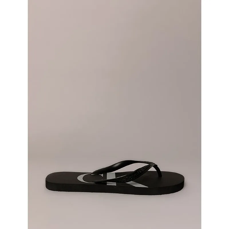 Chinelo Masculino Calvin Klein Jeans Com Logo - Preto Chinelo Masculino Calvin Klein Jeans Com Logo Preto 41/42