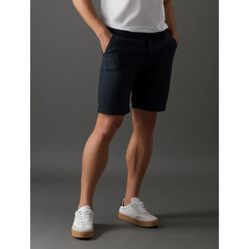 Bermuda Masculina Color Chino Calvin Klein - Marinho Bermuda Masculina Color Chino Calvin Klein Marinho 38